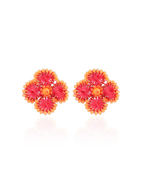 LOTT.gioielli CE SI Flower Earring S - Fuchsia/Orange