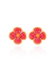 LOTT.gioielli CE SI Flower Earring S - Fuchsia/Orange