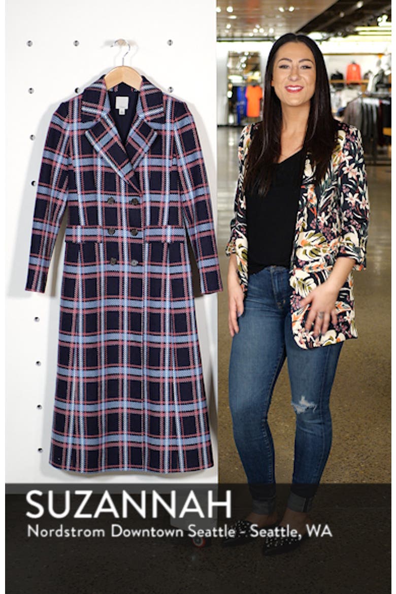 x Atlantic-Pacific Long Plaid Coat video