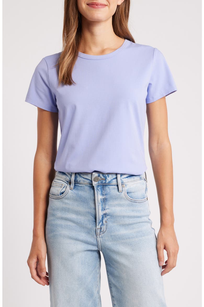 Perfect Crewneck T-Shirt, Main, color, HYACINTH