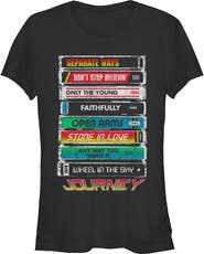 JOURNEY Junior's Journey Tape Deck Hits  Graphic T-Shirt