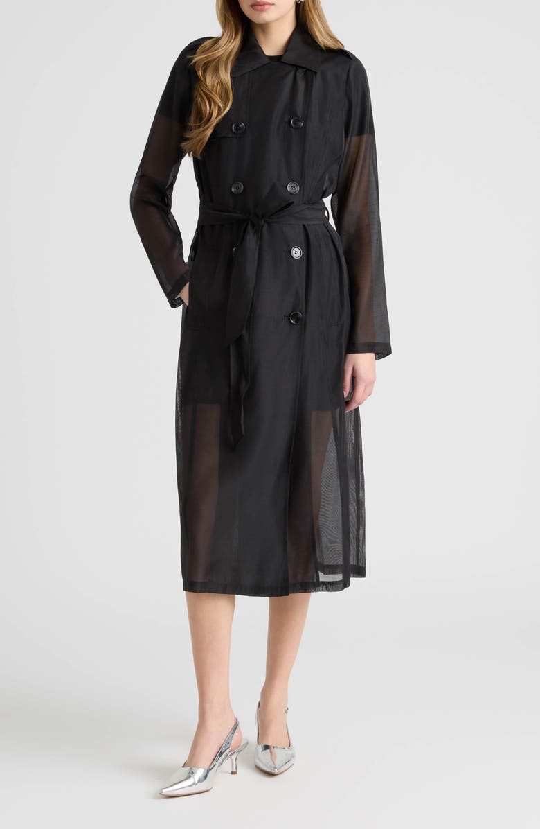 NVLT Sheer Trench Coat, Main, color,
