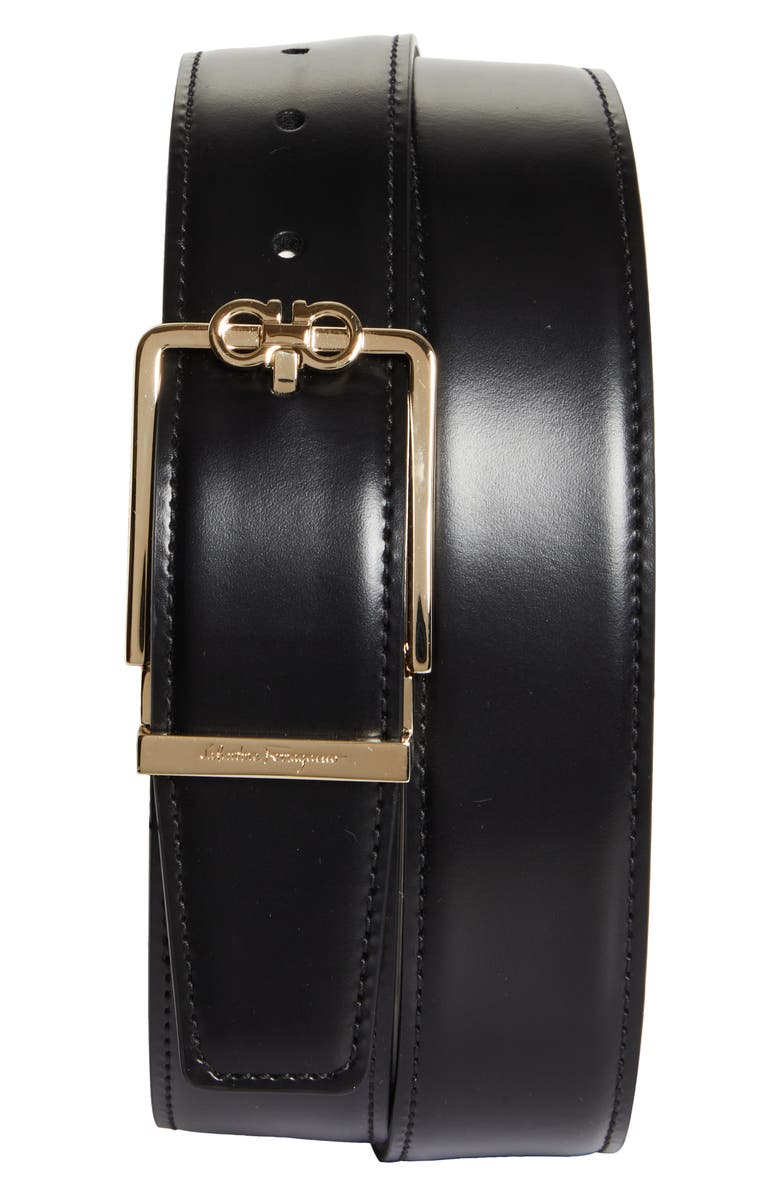 FERRAGAMO Gancini Leather Belt, Main, color, 