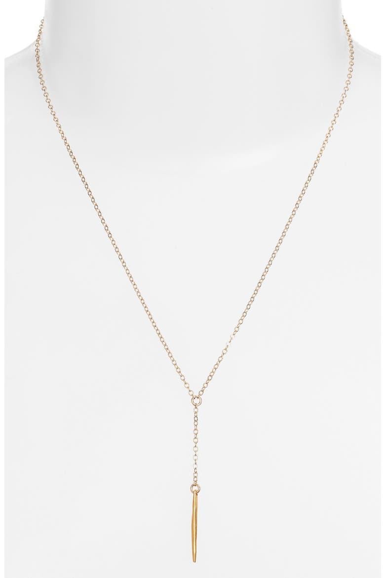 'Dare To' Spike Y-Necklace (Nordstrom Exclusive), Alternate, color, GOLD