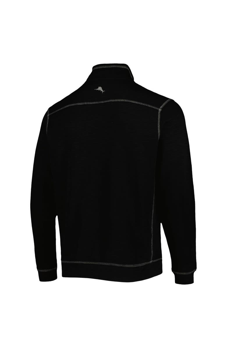 Tommy Bahama Men's Tommy Bahama Black UCF Knights Sport Tobago Bay Tri-Blend Mock Neck Half-Zip Jacket, Alternate, color, 