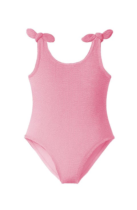 Crinkle Bow Tie One Piece