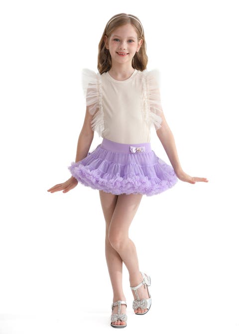 Mimi Tutu Purple Lavender Bow Tulle Skirt In Purple