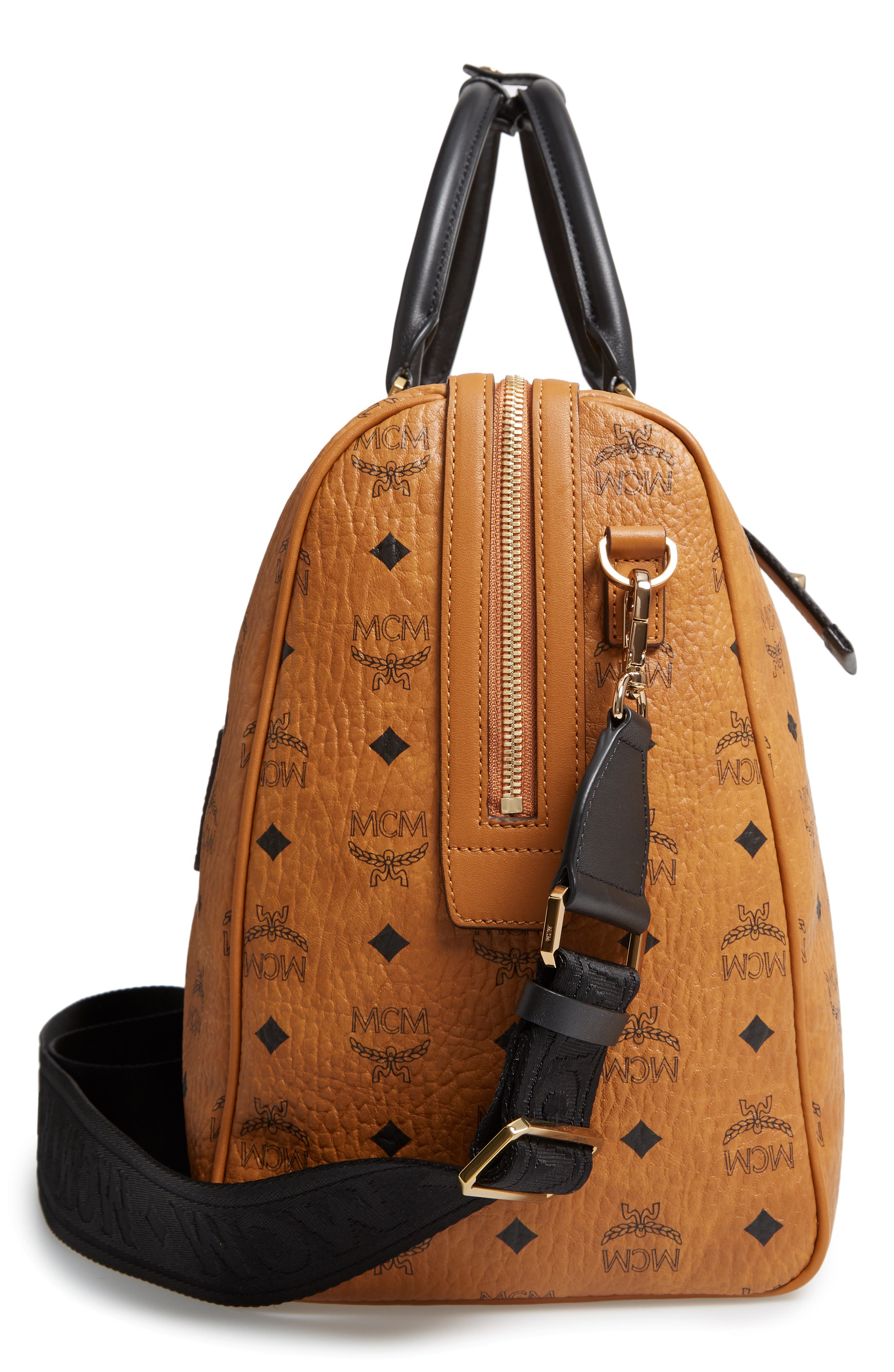 MCM Traveler Visetos Duffle Bag, Alternate, color, 