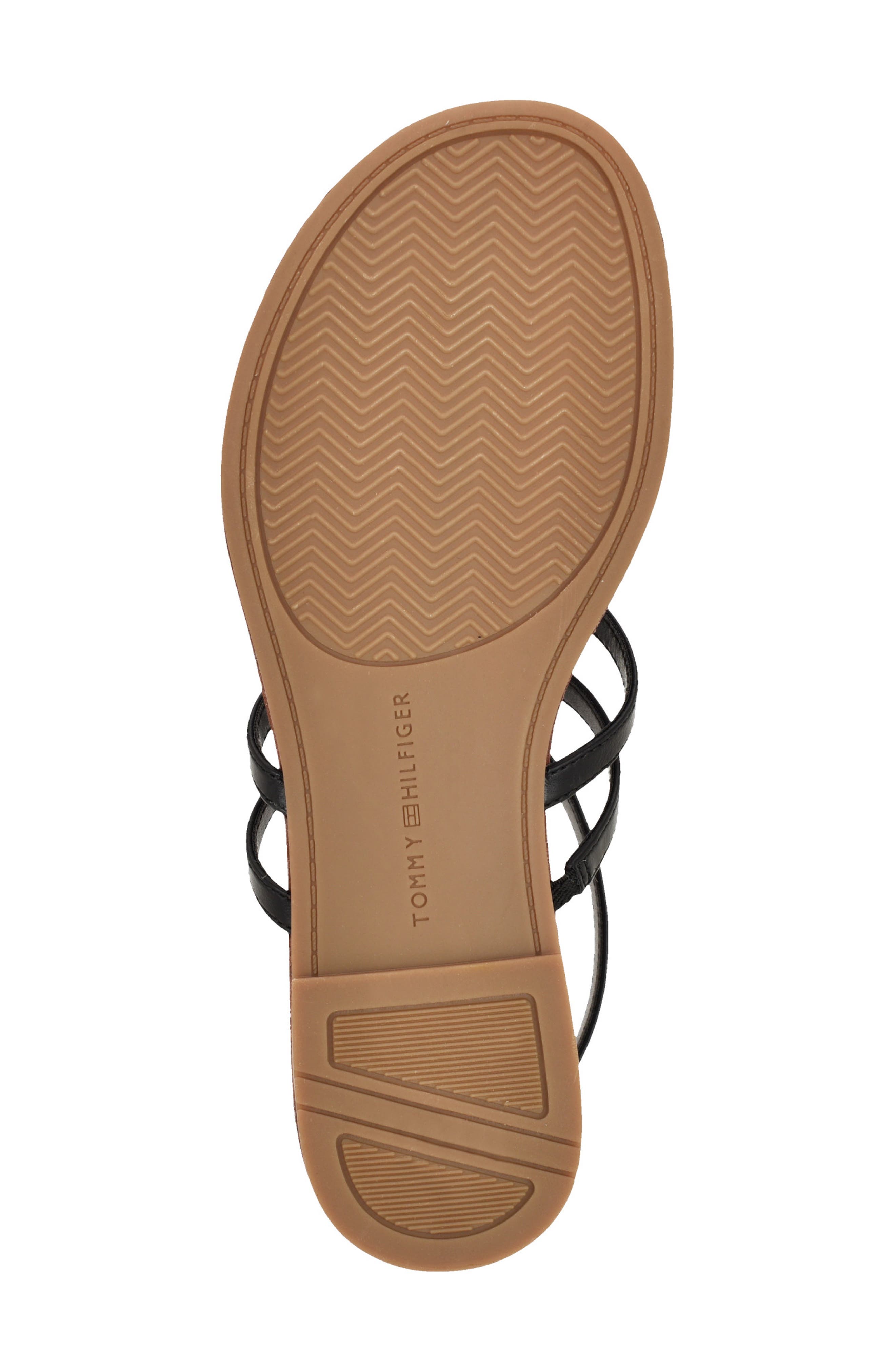 Tommy Hilfiger Lincoe T-Strap Sandal, Alternate, color, Black/ Black/ Black