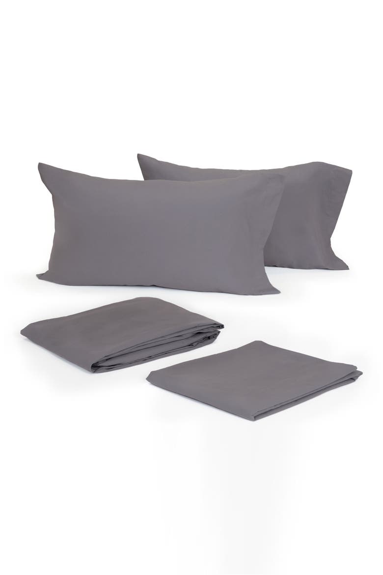 Cotton Sateen Pillowcases, Main, color, GRAPHITE