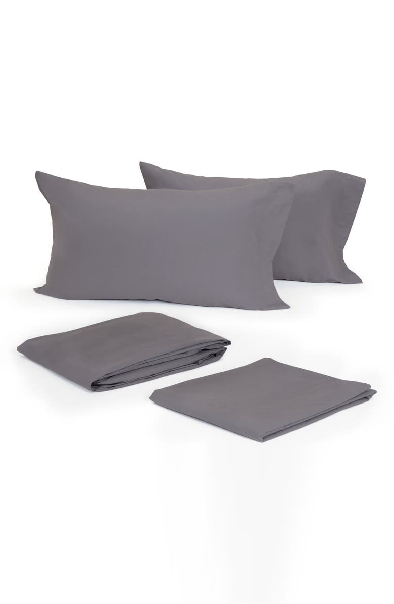 Modern Living Cotton Sateen Pillowcases, Main, color, Graphite