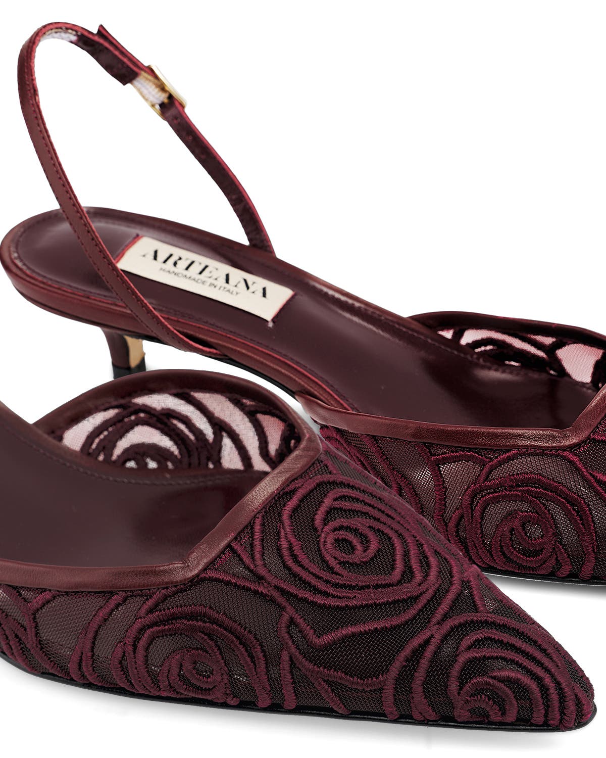 Sorrento 35 Slingback Pump, Alternate, color, Garnet