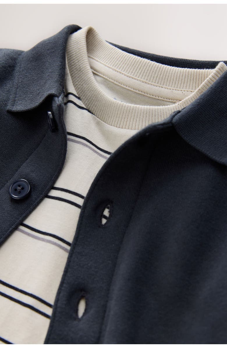 NEXT Kids' Long Sleeve T-Shirt, Shirt Jacket & Pants Set, Alternate, color, Blue