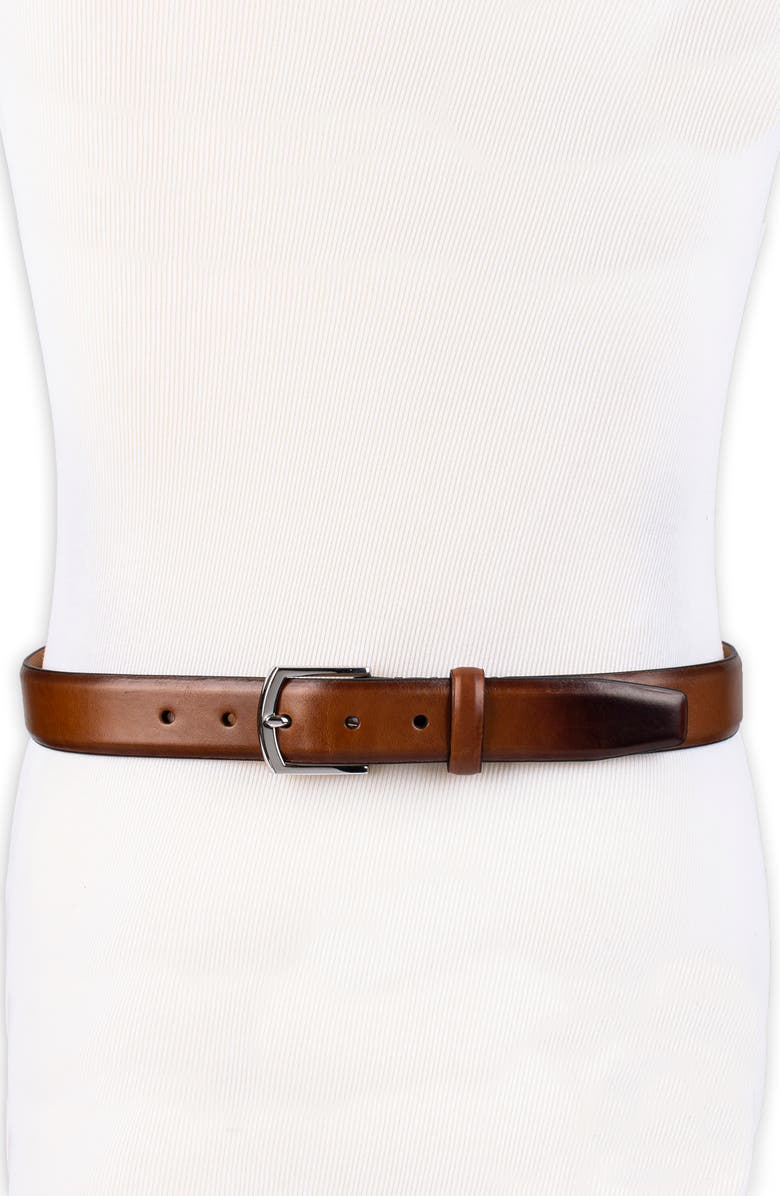 Cole Haan Lewis Burnished Leather Belt, Main, color, British Tan
