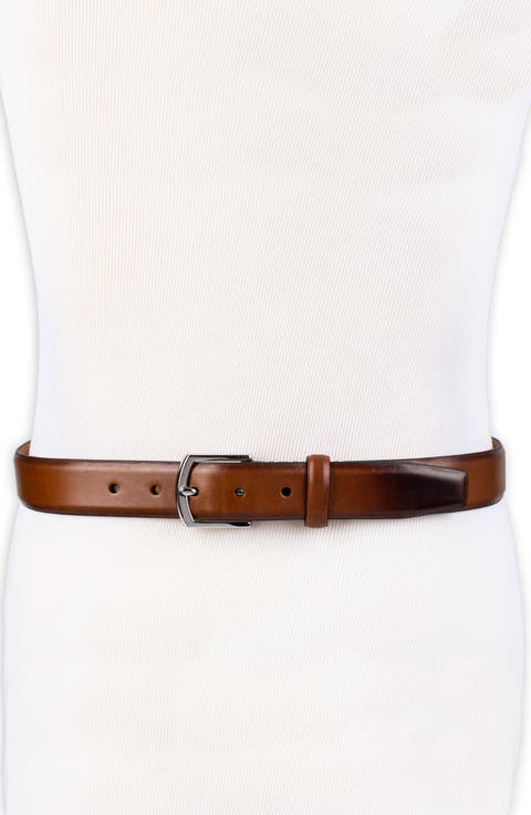 Lewis Burnished Leather Belt
