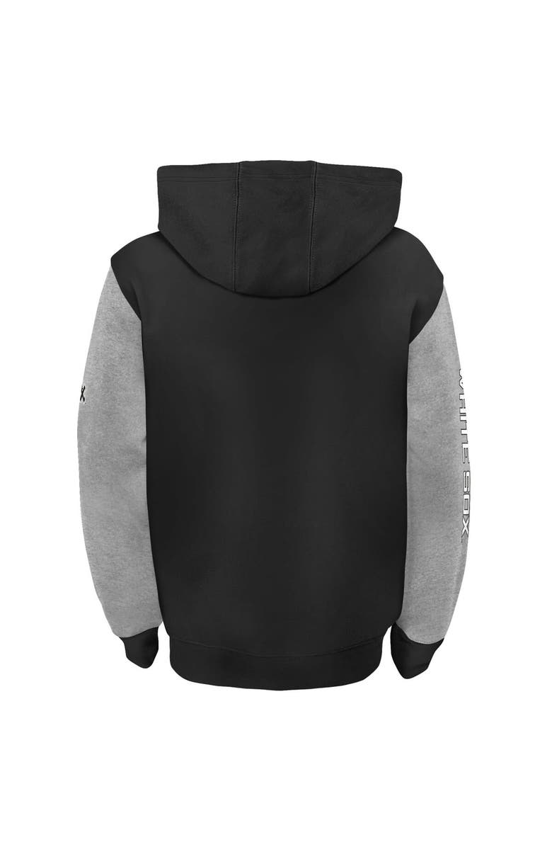 Outerstuff Youth Fanatics Branded Black/Gray Chicago White Sox Postcard Full-Zip Hoodie Jacket, Alternate, color,