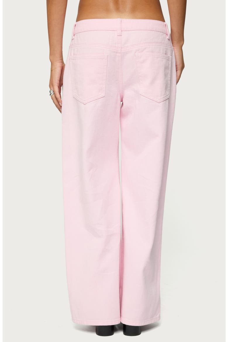 Roman Slouchy Low Rise Wide Leg Jeans, Alternate, color, PINK