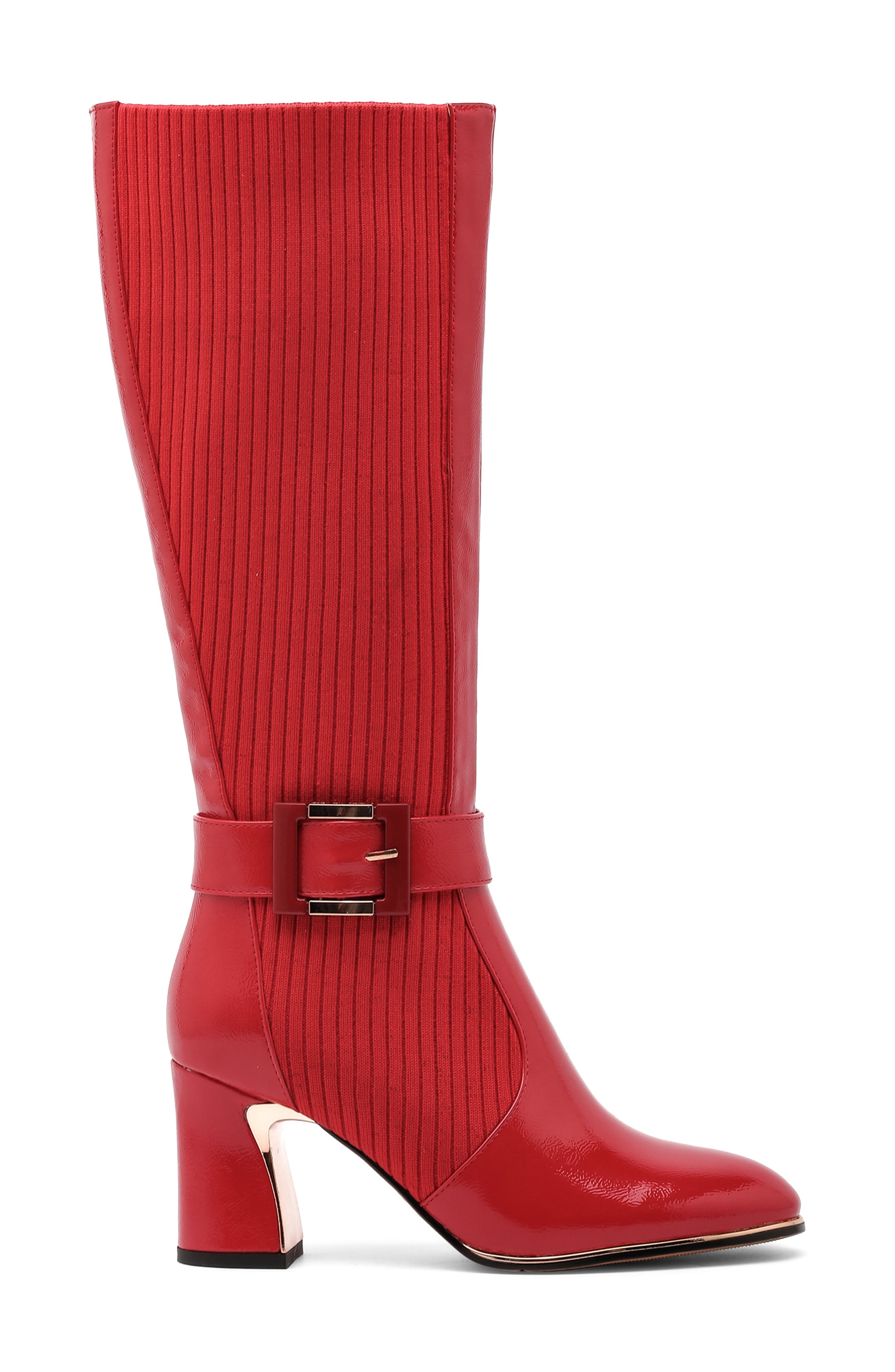Tara Knee High Boot, Alternate, color, RED