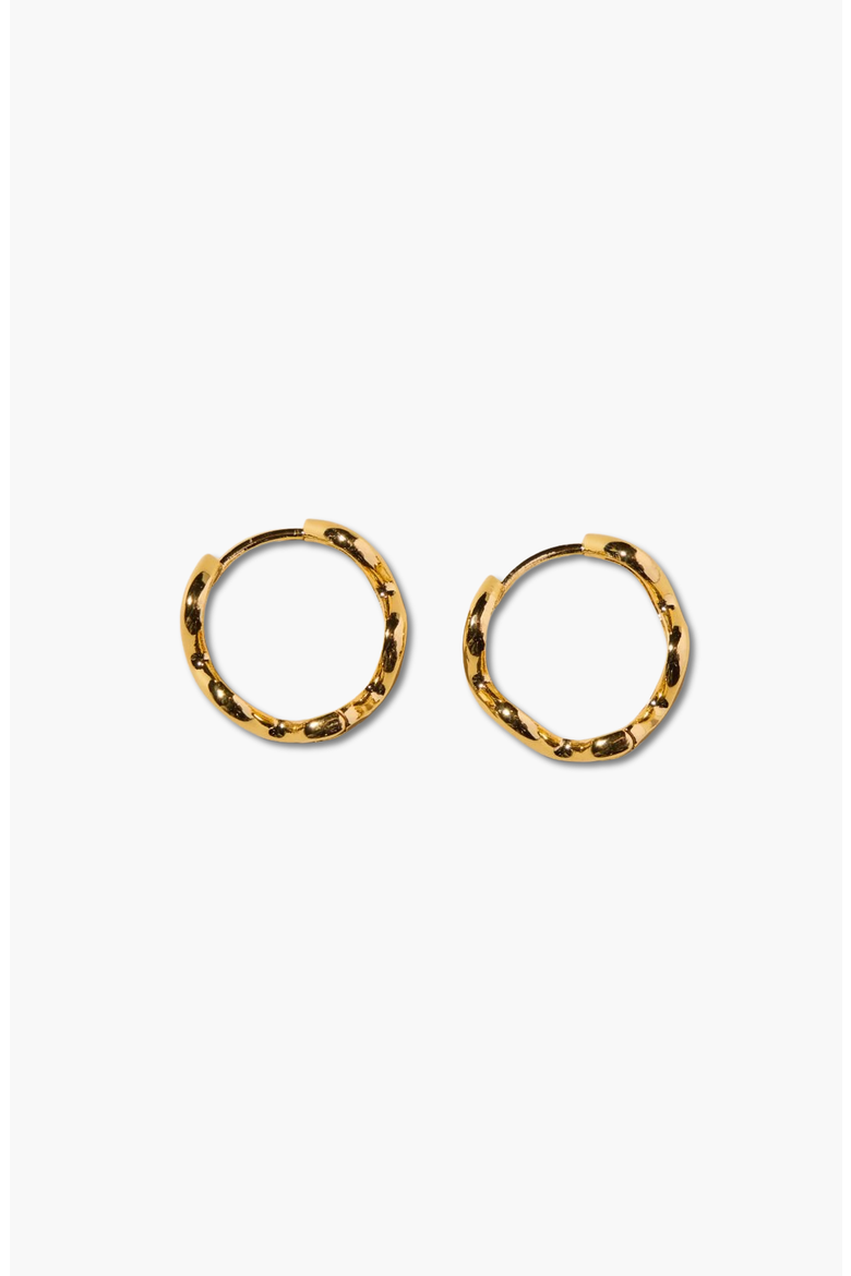Squiggle Hoops, Alternate, color, Gold