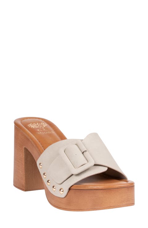York Buckle Platform Mule (Women)