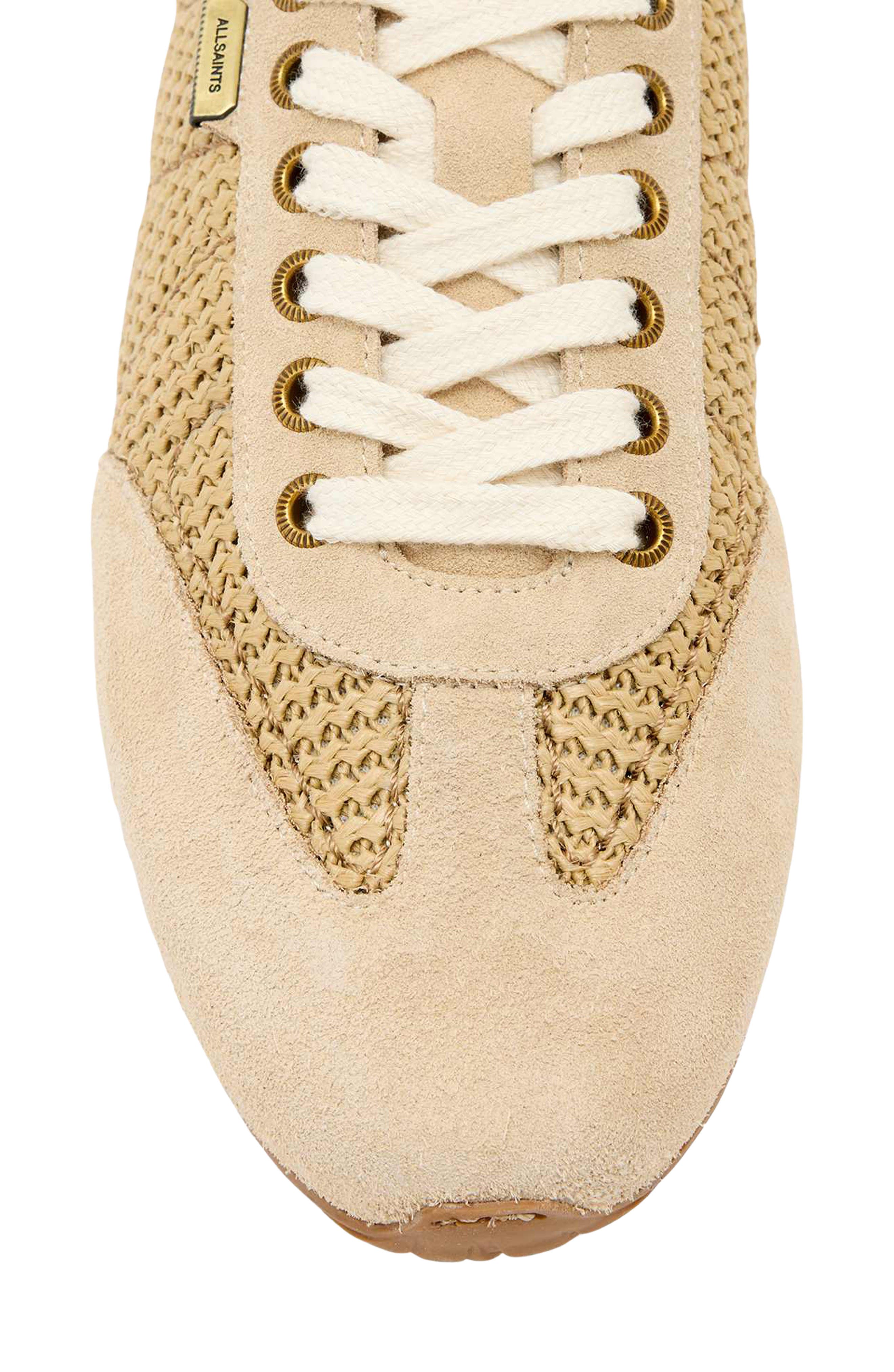 AllSaints Liam Woven Sneaker, Alternate, color, Off White/Sand