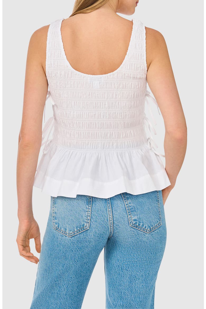 Woven Puckered Tank, Alternate, color, ULTRA WHITE