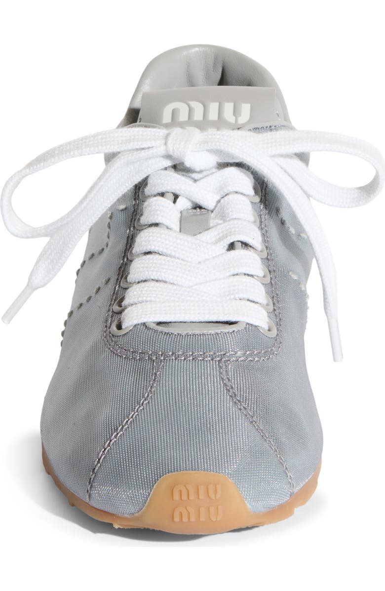 Miu Miu Plume Mesh Sneaker, Alternate, color,