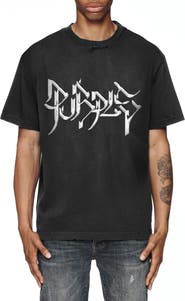 PURPLE BRAND Logo Cotton Jersey T-Shirt