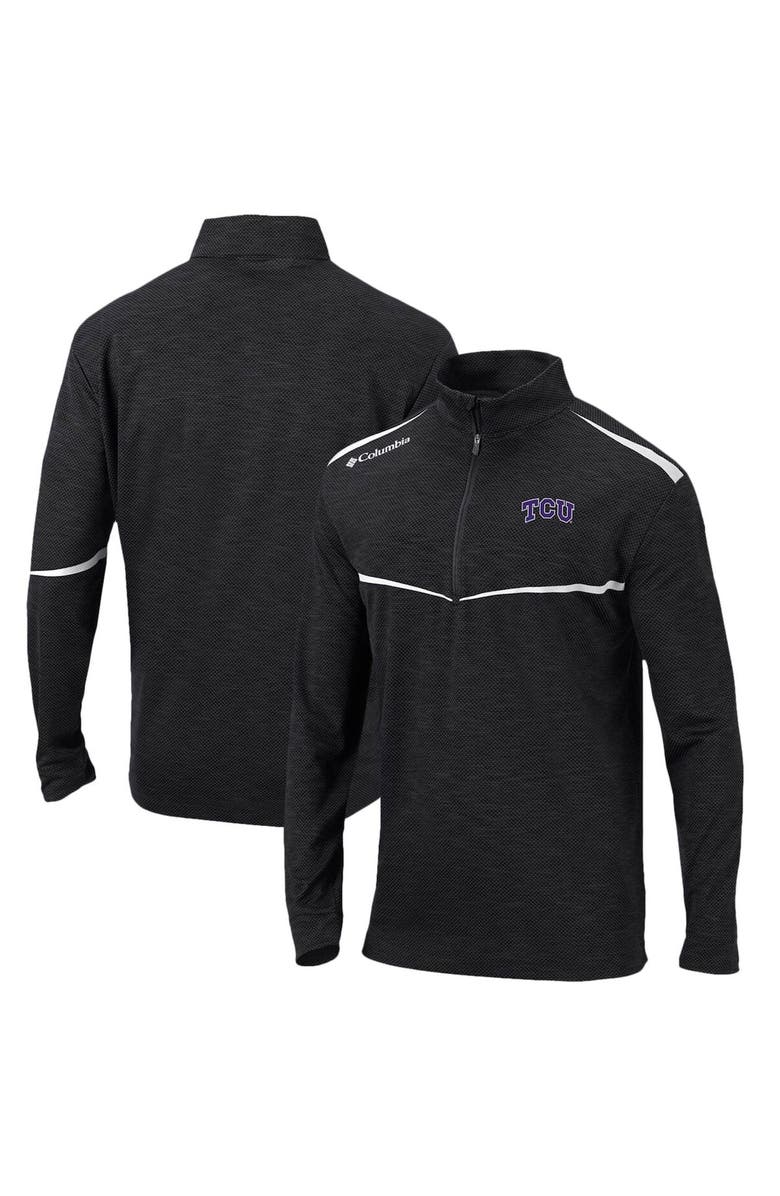 Columbia Men's Columbia Black TCU Horned Frogs Scorecard Quarter-Zip Jacket, Main, color, 