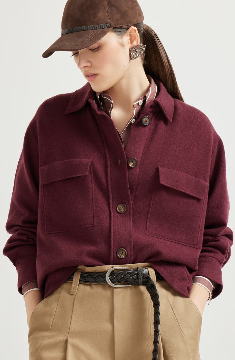 Brunello Cucinelli Knit shirt, Alternate, color, Amaranth