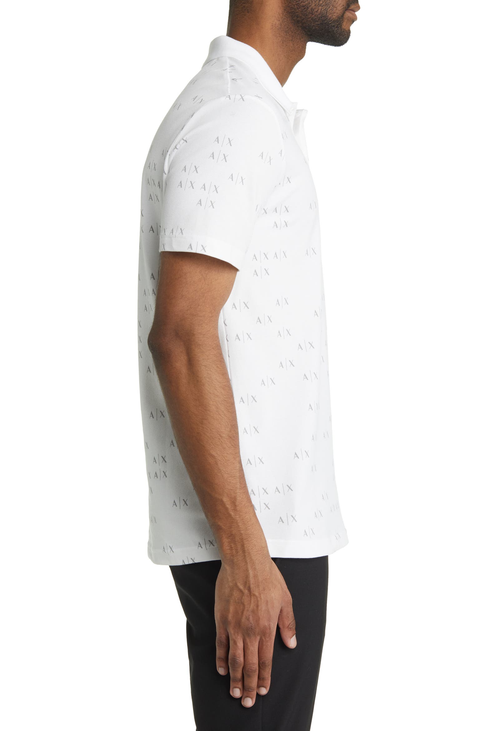 Scater Icon Armani Exchange Scatter Icon Stretch Cotton Polo (Men) | Nordstrom
