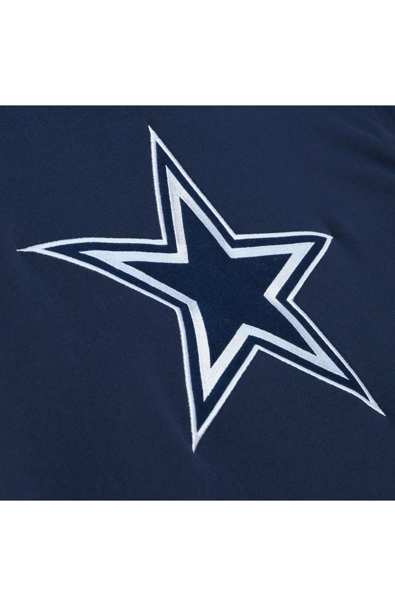 Mitchell & Ness Men's Mitchell & Ness Navy Dallas Cowboys Postgame Short Sleeve Hoodie, Alternate, color, Navy