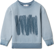 Charlotte & George Boy Painted Print French Fleece Sweatshirt