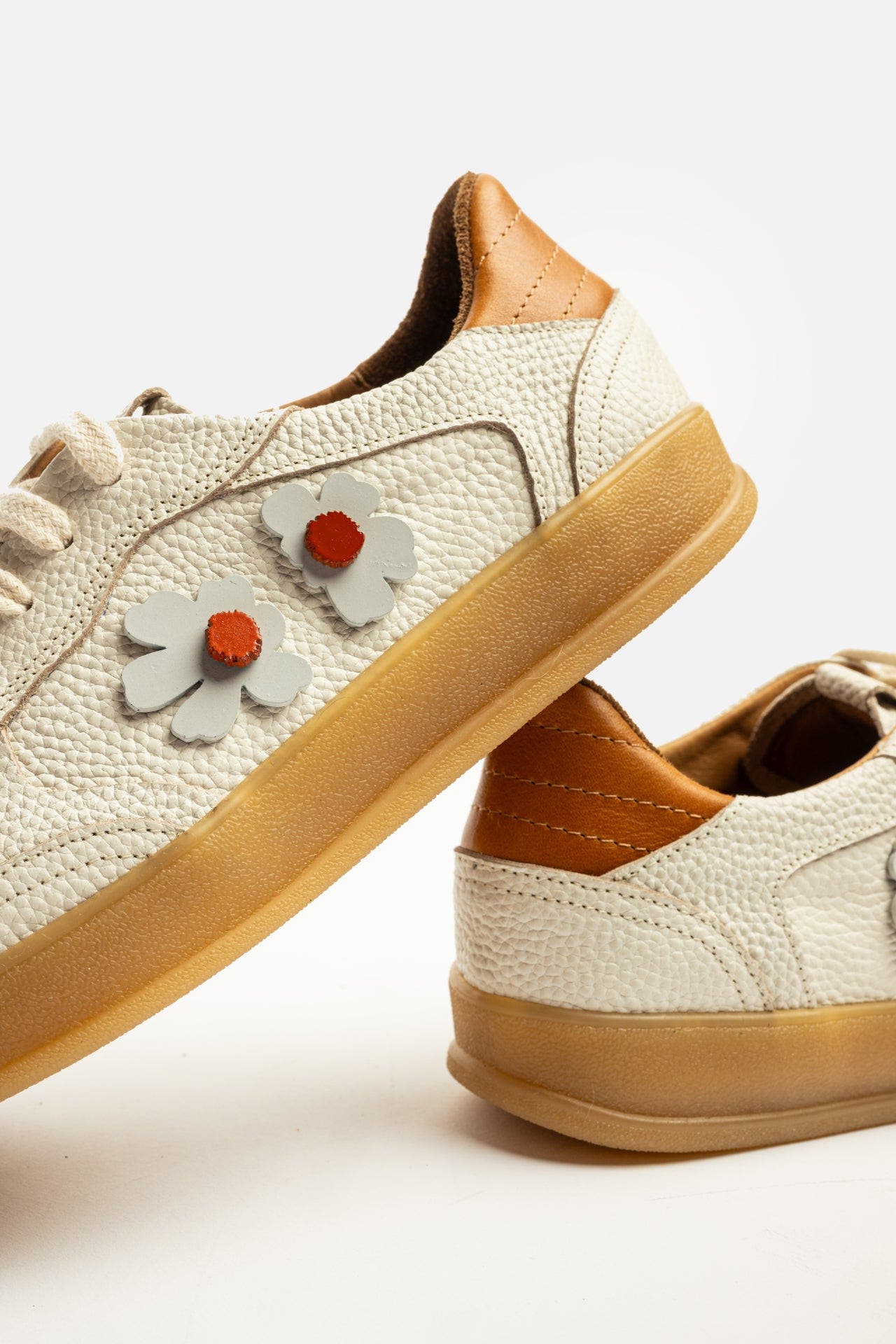 Big Flower Trouble Sneaker, Alternate, color, White