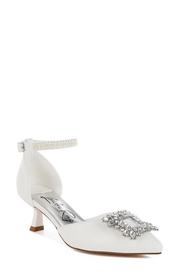 London Rag Onkana Kitten Heel Sandal In White