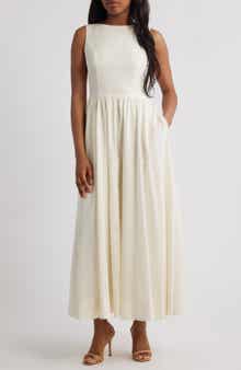 WAYF Bria Boatneck Cotton Dress