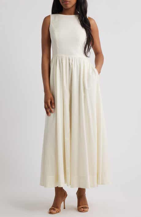 WAYF Bria Boatneck Cotton Dress