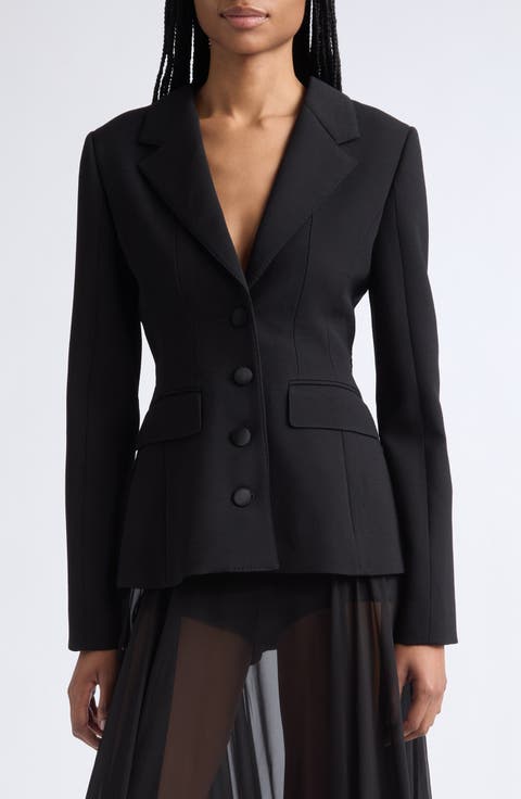 Double Crêpe Virgin Wool Jacket