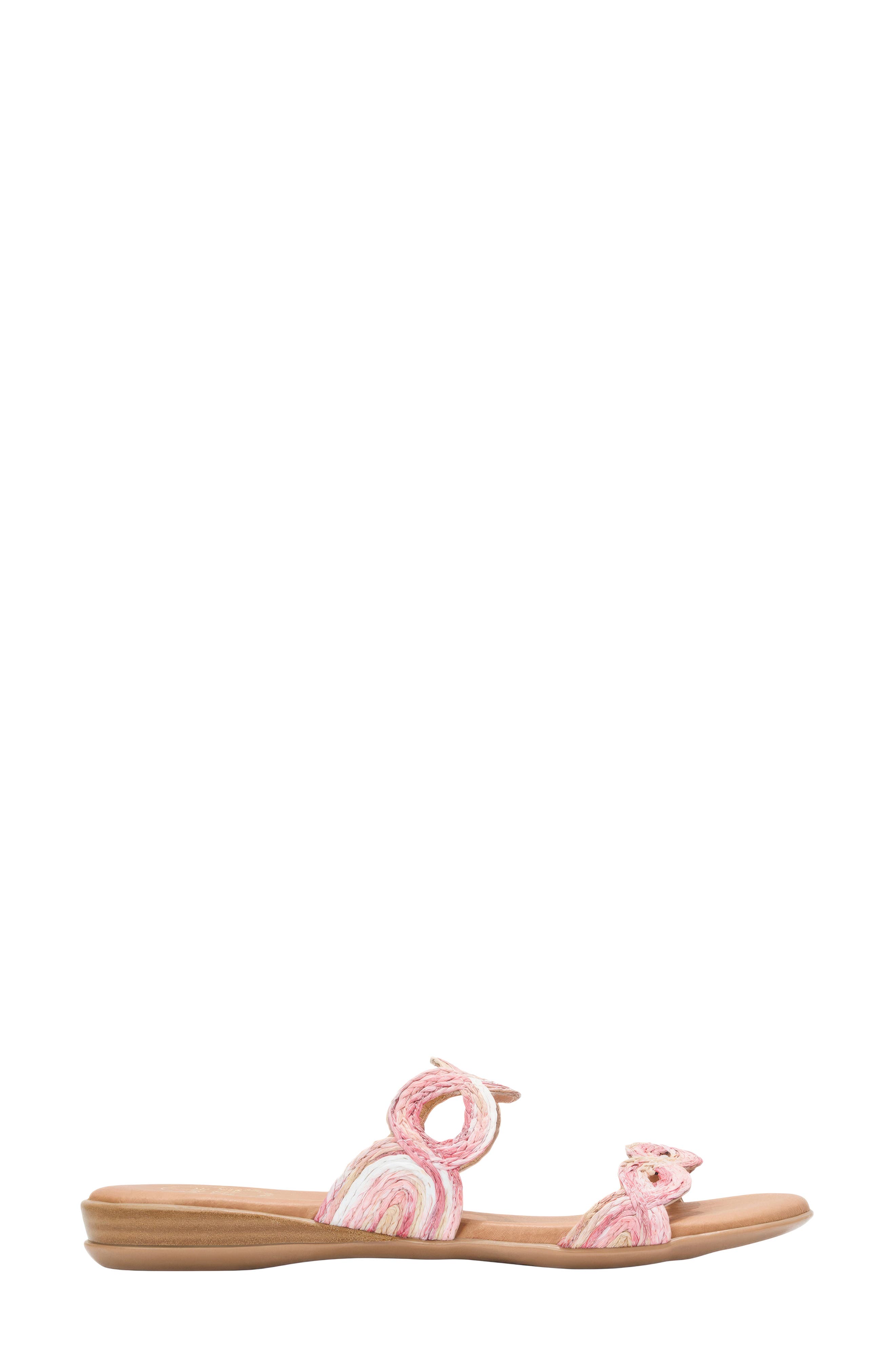 Nizzie Double Strap Slide Sandal, Alternate, color, PINK MULTI
