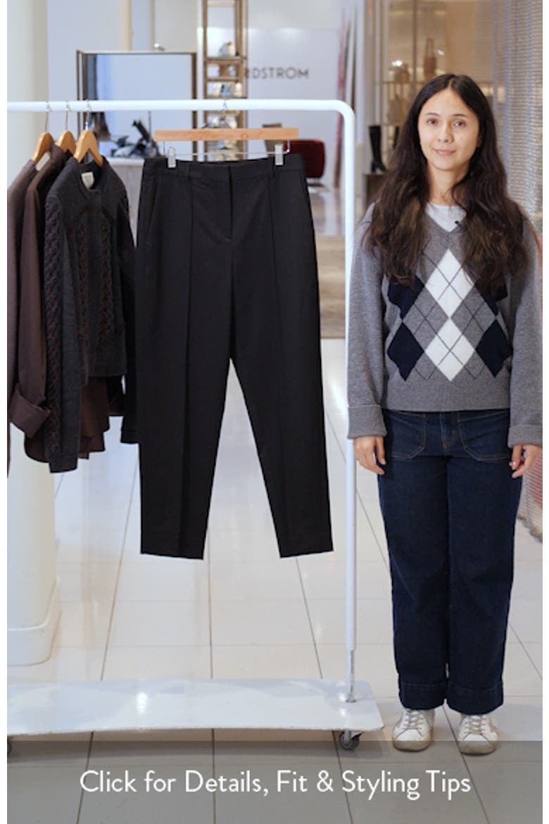 Harrison Stretch Wool Tapered Straight Leg Pants video