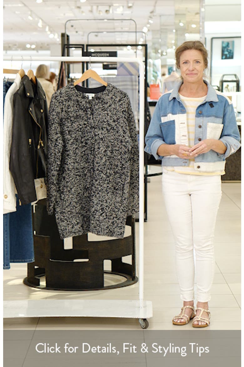 Marled Bouclé Sweater Coat video