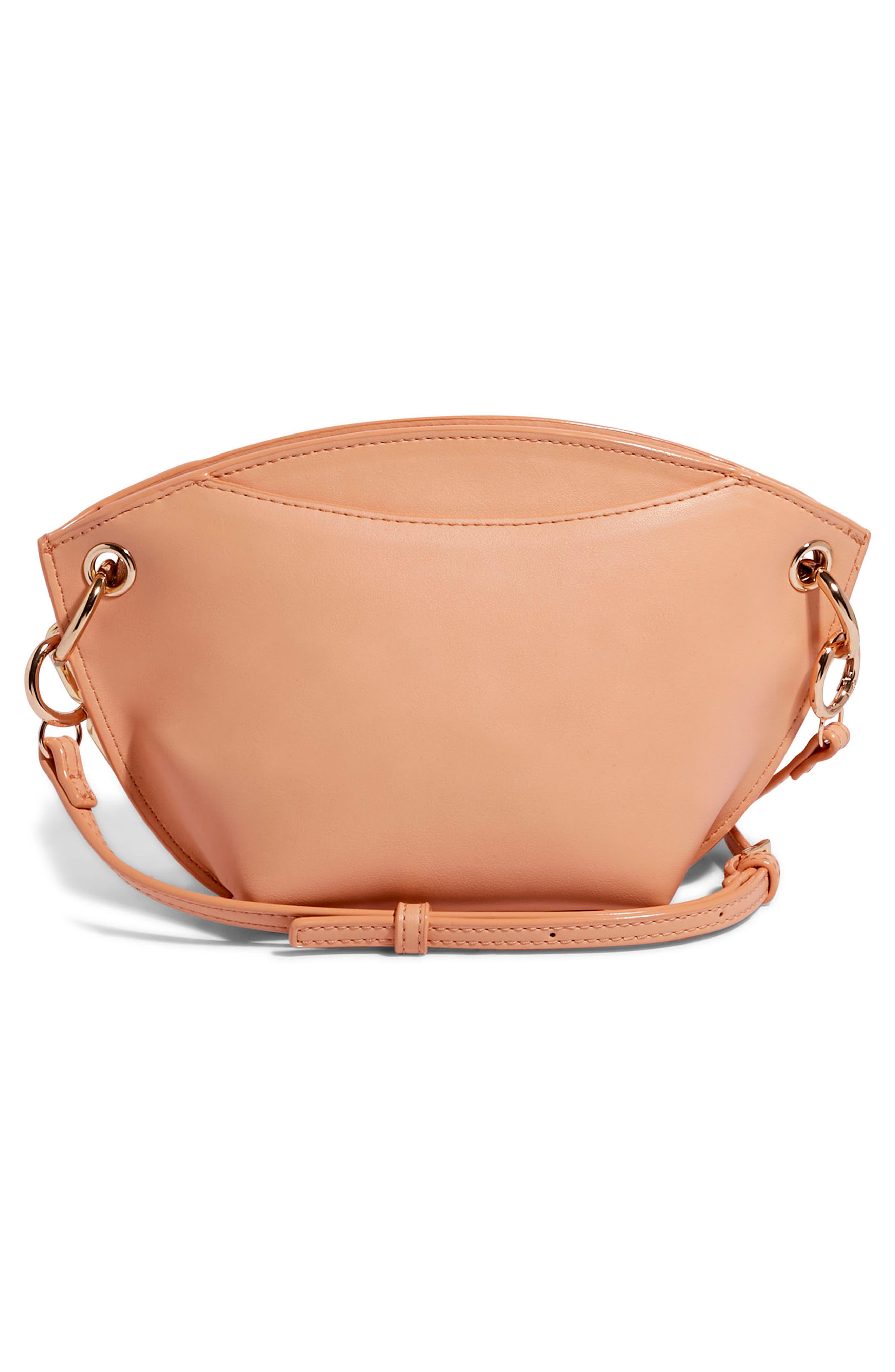 H.O.W. We Encourage Vegan Leather Crossbody Bag, Alternate, color, APRICOT