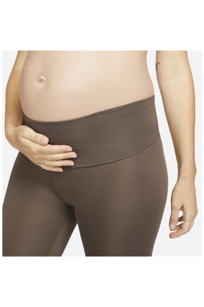 Performance Maternity Leggings, Alternate, color, IRONSTONE/ WHITE