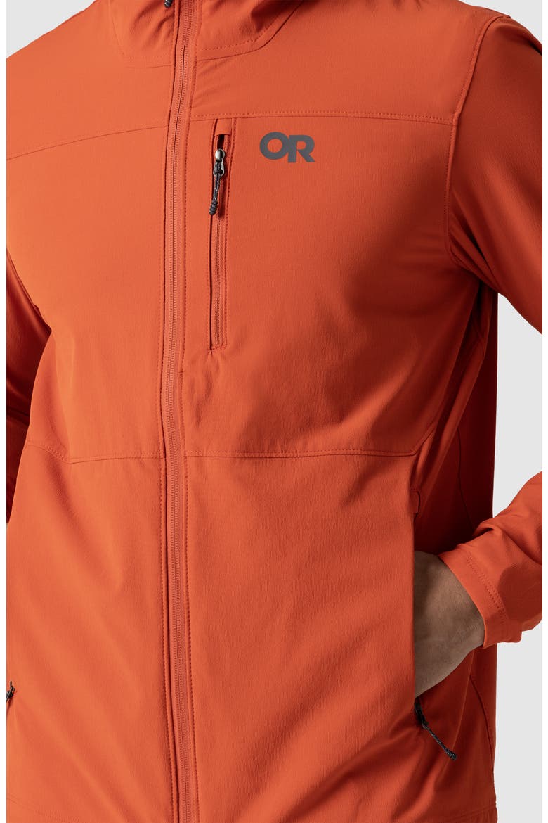 Ferrosi Hooded Jacket, Alternate, color, CARDINAL