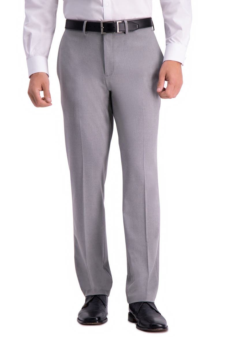 Reaction 4-Way Stretch Slim Fit Dress Pants, Main, color, GREY
