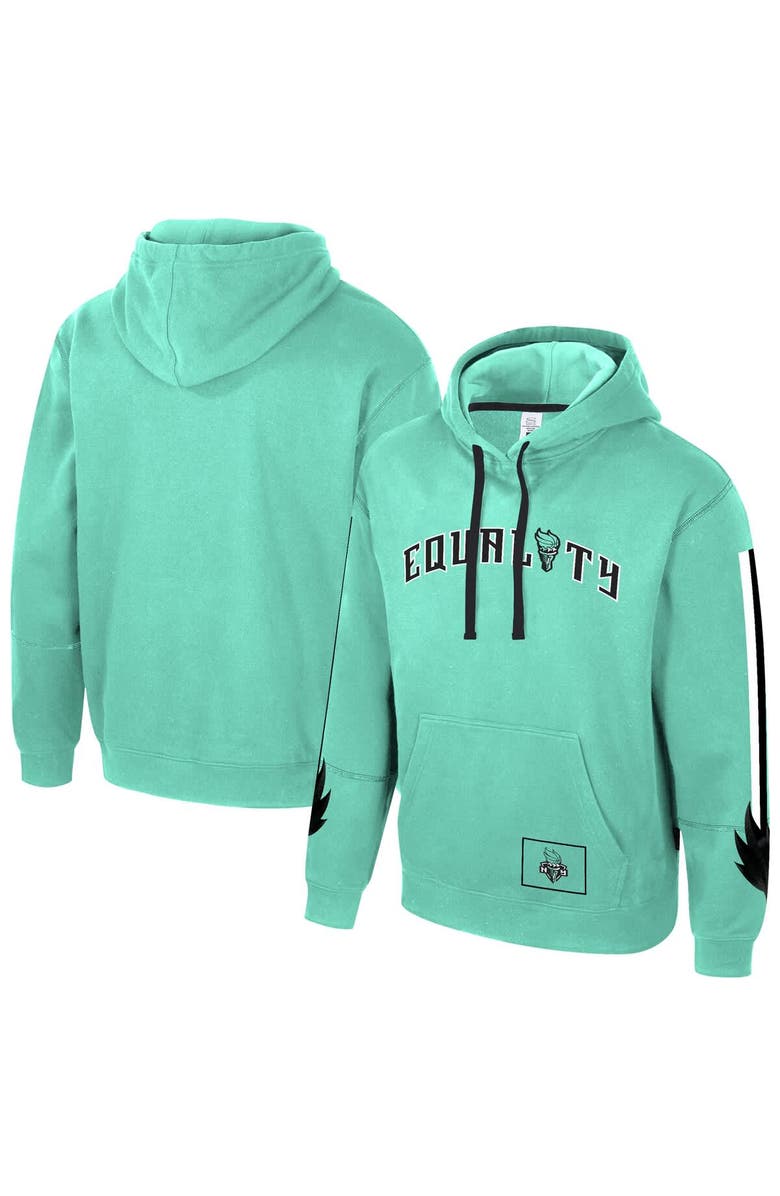 Stadium Essentials Unisex Stadium Essentials  Mint New York Liberty City Star Rebel Edition Pullover Hoodie, Main, color, Mint