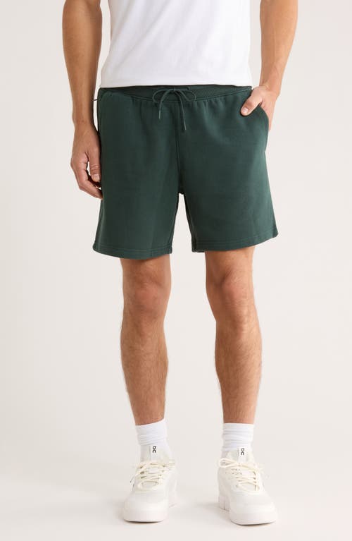 Zella Vital Fleece Performance Shorts in Green Gables 