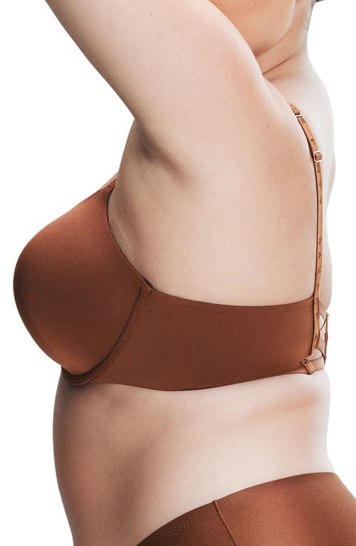 Savage X Fenty Microfiber Underwire T-shirt Bra In Brown