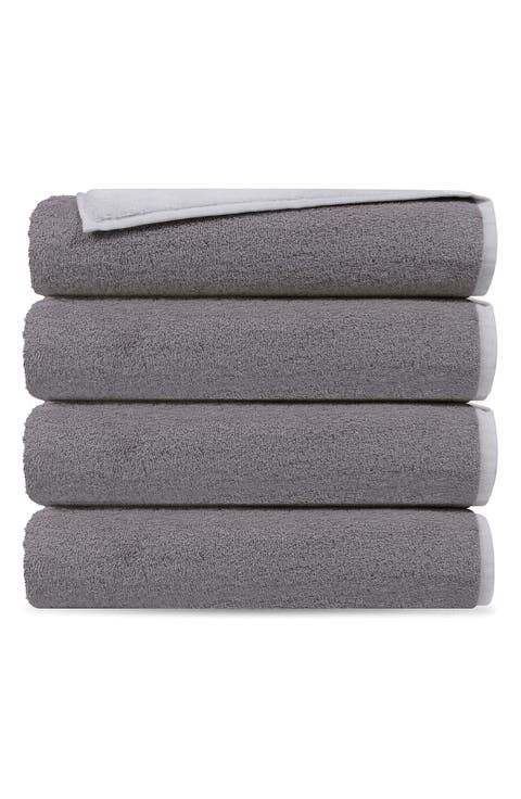 Set of 4 Double Face Turkish Cotton Washcloths