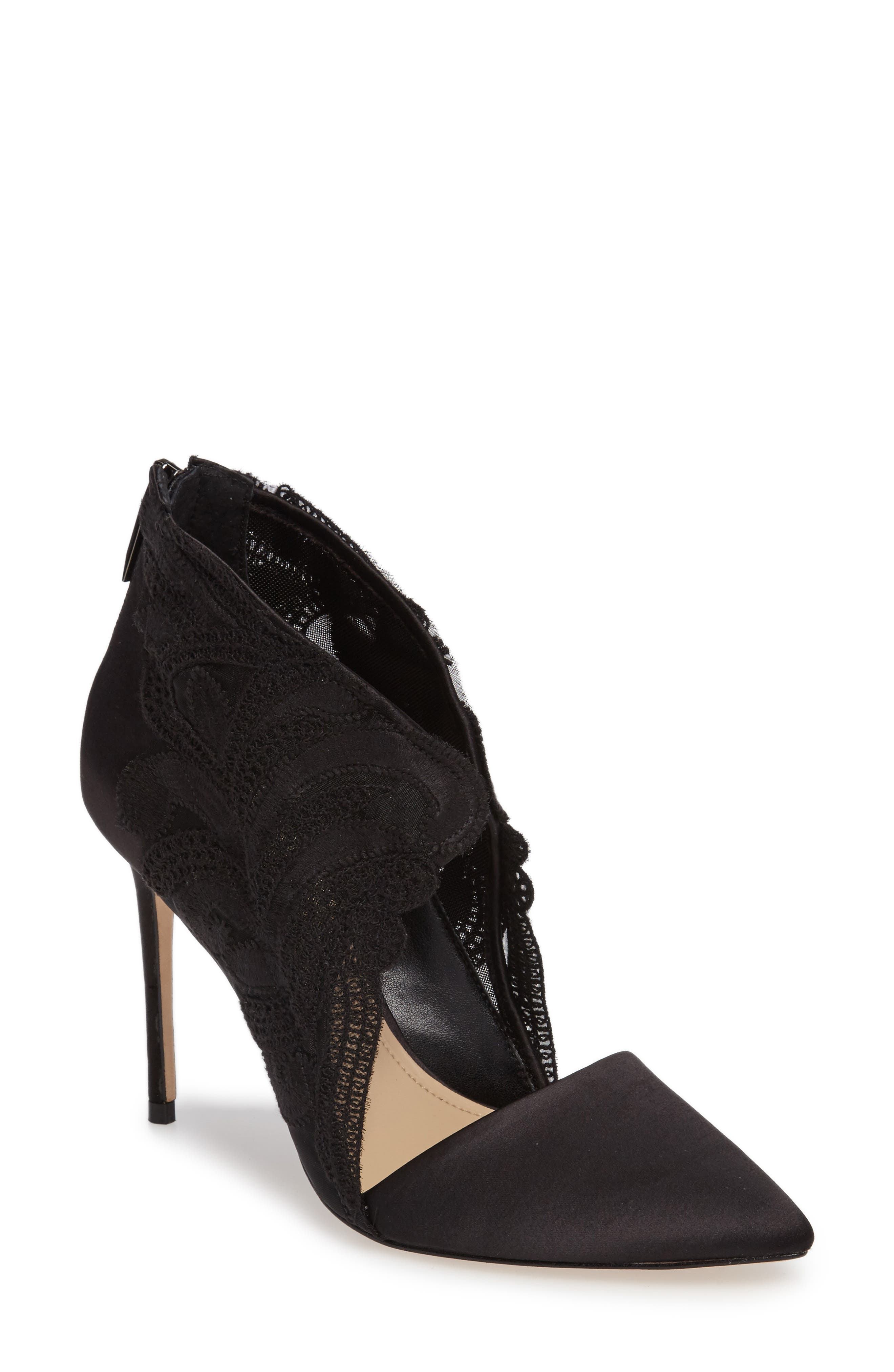 Imagine by Vince Camuto Obin Lace Detailed Pointy Toe Pump, Main, color, 
